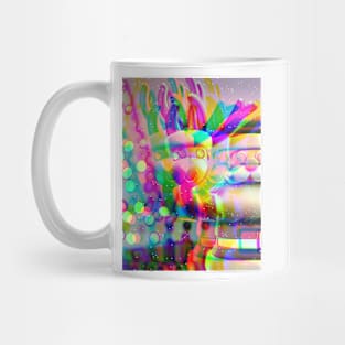 Psychedelic Xmas Santa & Reindeer Mug